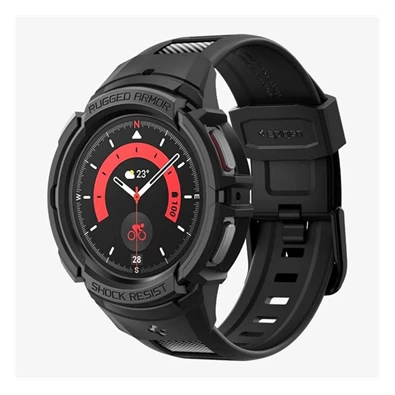 SPIGEN RUGGED ARMOR PRO ACS05301 Samsung Galaxy Watch 5 Pro eSIM(SM-R925)/5 Pro (SM-R920) 45mm fekete pótszíj