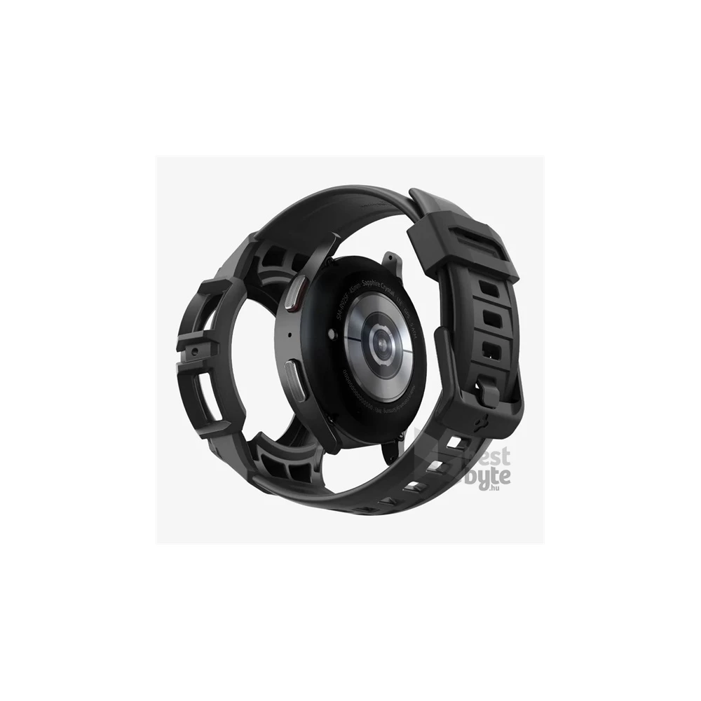 SPIGEN RUGGED ARMOR PRO ACS05301 Samsung Galaxy Watch 5 Pro eSIM(SM-R925)/5 Pro (SM-R920) 45mm fekete pótszíj