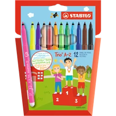 STABILO Trio A-Z 18db-os filctoll készlet
