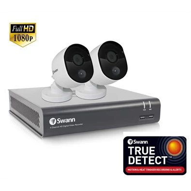 Swann SWDVK-445802 4 csatornás megfigyelő rendszer 2db hőérzékelős kamerával