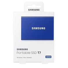 Samsung 1000GB USB 3.2 (MU-PC1T0H/WW) kék T7 külső SSD