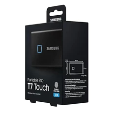 Samsung 1000GB USB 3.2 (MU-PC1T0K/WW) fekete ujjlenyomatolvasós T7 Touch külső SSD