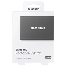 Samsung 1000GB USB 3.2 (MU-PC1T0T/WW) szürke T7 külső SSD