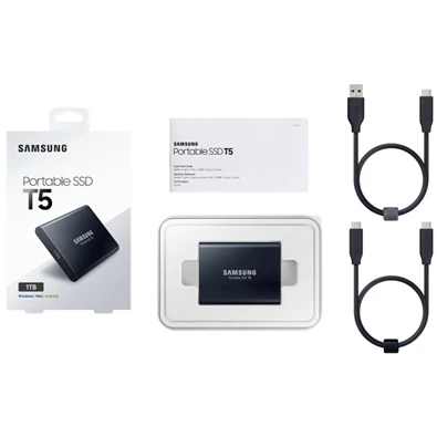 Samsung 1024GB USB 3.1 (MU-PA1T0B/EU) fekete T5 külső SSD