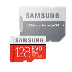 Samsung 128GB SD micro EVO Plus (SDXC Class10) (MB-MC128GA/EU) memória kártya adapterrel