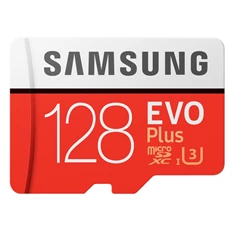 Samsung 128GB SD micro EVO Plus (SDXC Class10) (MB-MC128HA/EU) memória kártya adapterrel