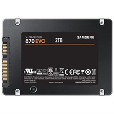 Samsung 2000GB SATA3 2,5" 870 EVO (MZ-77E2T0B/EU) SSD