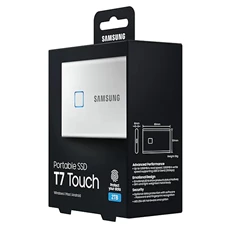 Samsung 2000GB USB 3.2 (MU-PC2T0S/WW) ezüst ujjlenyomatolvasós T7 Touch külső SSD