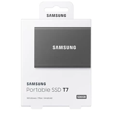 Samsung 2000GB USB 3.2 (MU-PC2T0T/WW) szürke T7 külső SSD