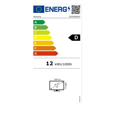 Samsung 22" LS22D300GAUXEN FHD IPS VGA/HDMI fekete monitor