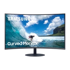 Samsung 23,6" C24T550FDR LED HDMI Display port ívelt kijelzős kékes sötétszürke monitor
