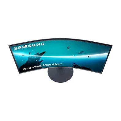 Samsung 23,6" C24T550FDU LED HDMI Display port ívelt kijelzős kékes sötétszürke monitor