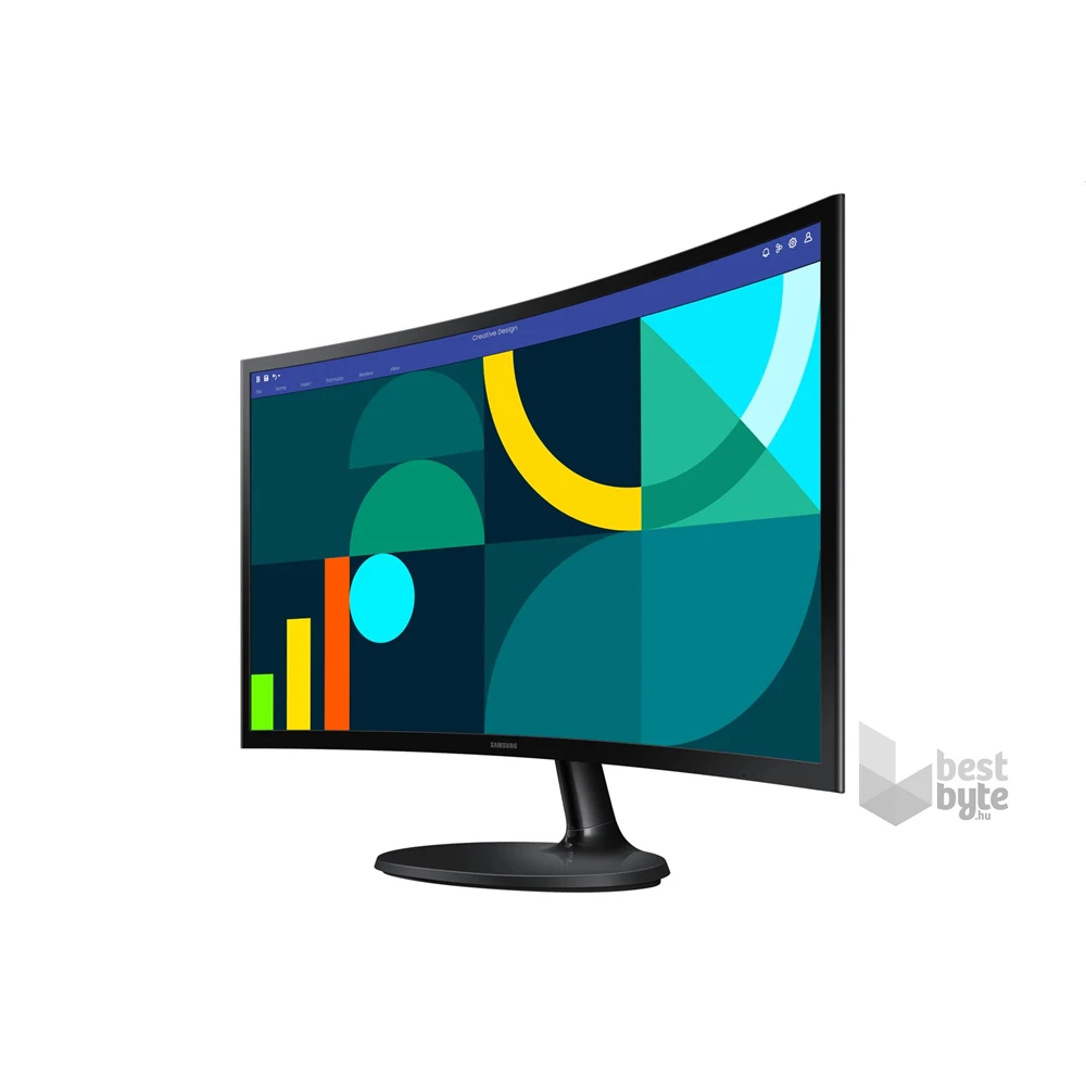 Samsung 24" LS24D360GAUXEN Essential S3 S36C FHD VA VGA/HDMI ívelt monitor