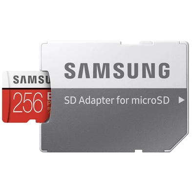 Samsung 256GB SD micro EVO Plus (SDXC Class10) (MB-MC256HA/EU) memória kártya adapterrel