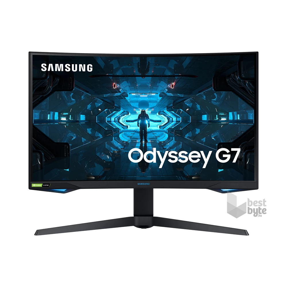 Samsung 26,9" C27G75TQSR QHD VA 240Hz HDMI/DP/USB fekete ívelt QLED gamer monitor