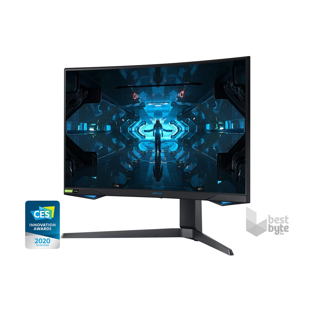 Samsung 26,9" C27G75TQSR QHD VA 240Hz HDMI/DP/USB fekete ívelt QLED gamer monitor