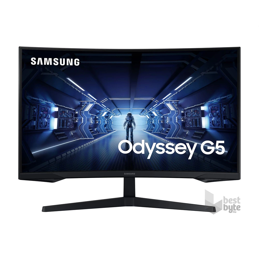 Samsung 27" LC27G55TQBUXEN VA WQHD 144Hz HDMI/DP ívelt gamer monitor