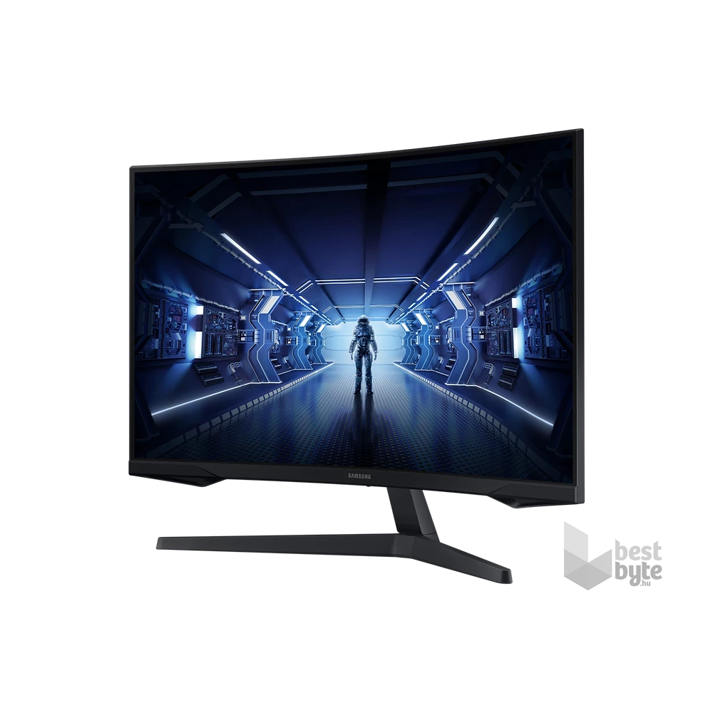 Samsung 27" LC27G55TQBUXEN VA WQHD 144Hz HDMI/DP ívelt gamer monitor