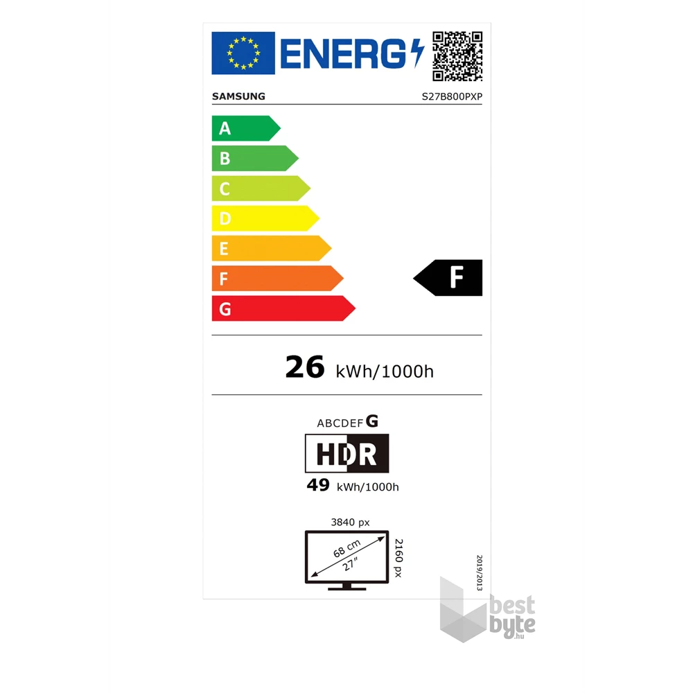 Samsung 27" LS27B800PXPXEN UHD HDMI/DP monitor