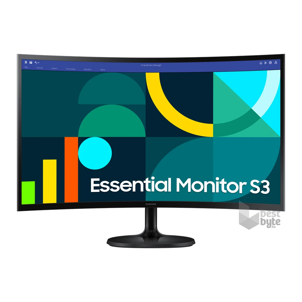 Samsung 27" LS27D360GAUXEN FHD VA 100Hz VGA/HDMI ívelt monitor