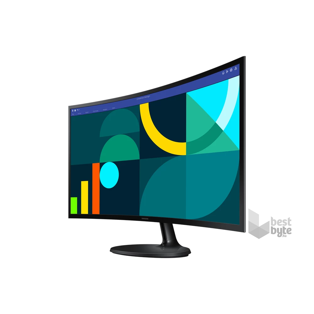 Samsung 27" LS27D360GAUXEN FHD VA 100Hz VGA/HDMI ívelt monitor