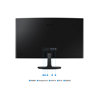 Samsung 27" LS27D360GAUXEN FHD VA 100Hz VGA/HDMI ívelt monitor