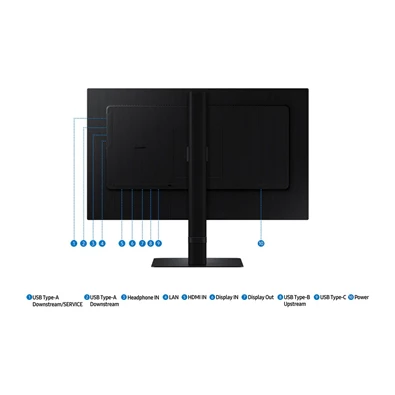 Samsung 27" LS27D600UAUXEN ViewFinity S6 S60UD QHD IPS DP/HDMI/USB/USB-C/RJ45 monitor