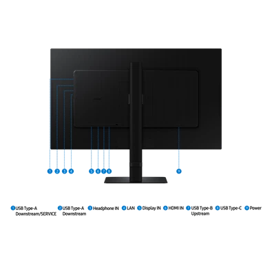 Samsung 27" LS27D800UAUXEN ViewFinity S8 S80UD 4K UHD IPS DP/HDMI/USB/USB-C/RJ45 monitor
