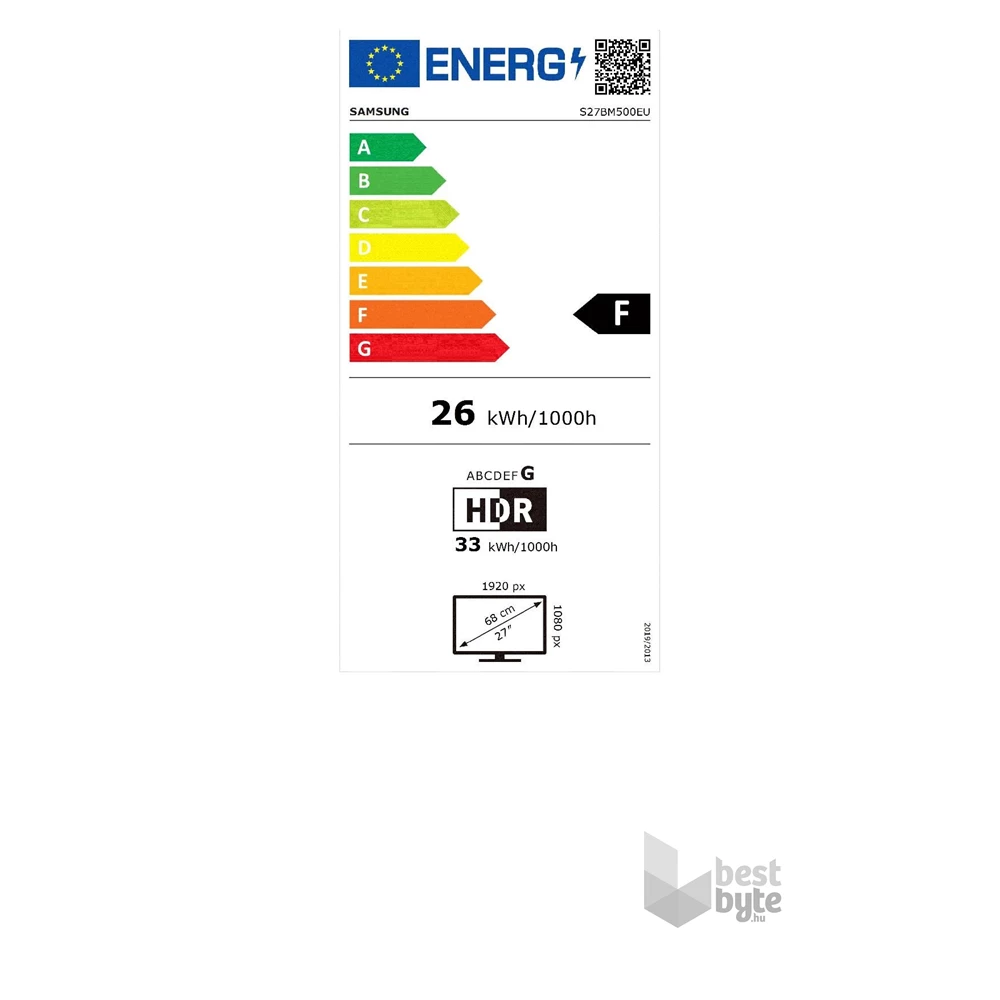 Samsung 27" M5 S27BM500EU FHD VA HDR10 fekete SMART monitor távirányítóval (Újracsomagolt)