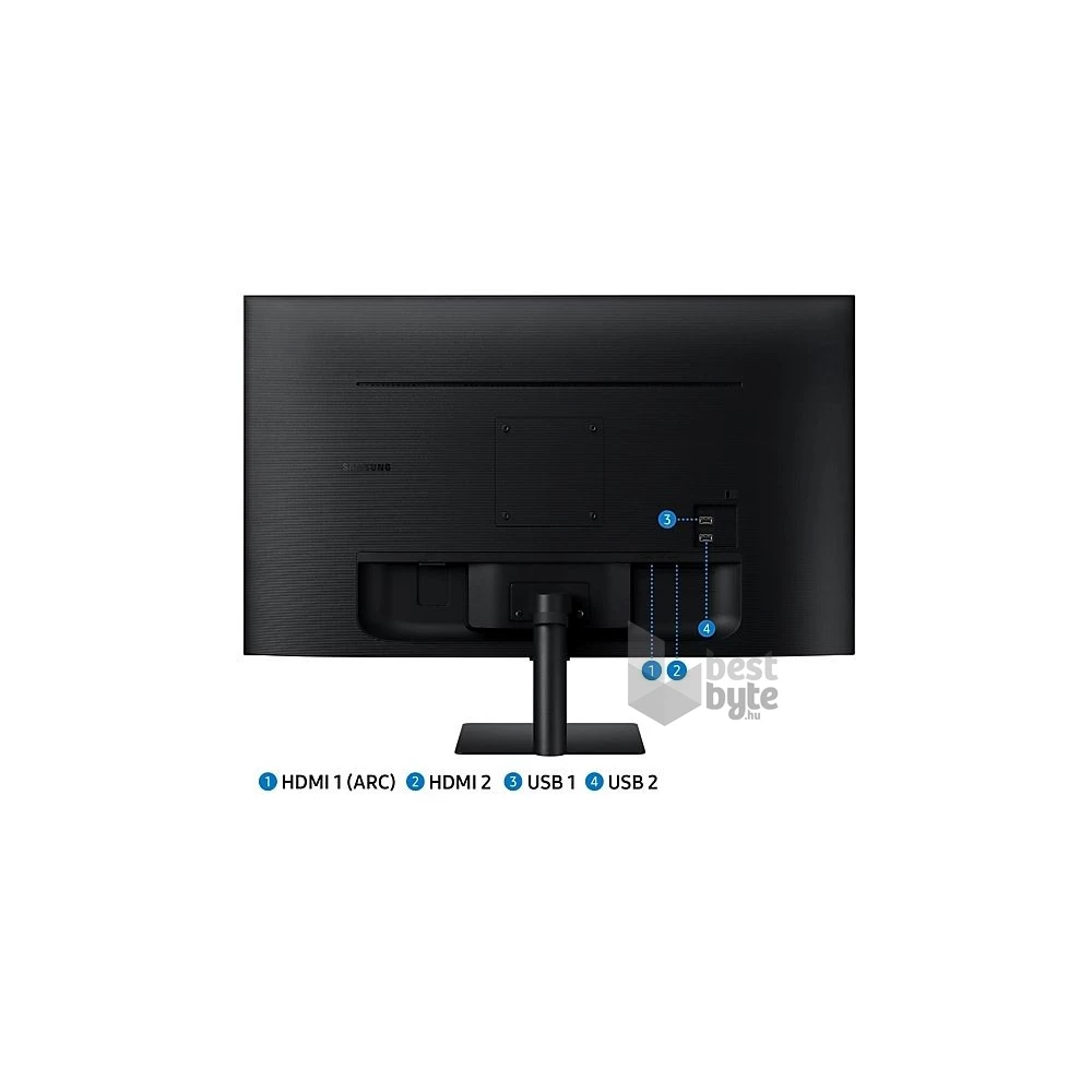 Samsung 27" M5 S27BM500EU FHD VA HDR10 fekete SMART monitor távirányítóval (Újracsomagolt)