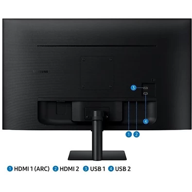 Samsung 27" M5 S27BM500EU FHD VA HDR10 fekete SMART monitor távirányítóval (Újracsomagolt)