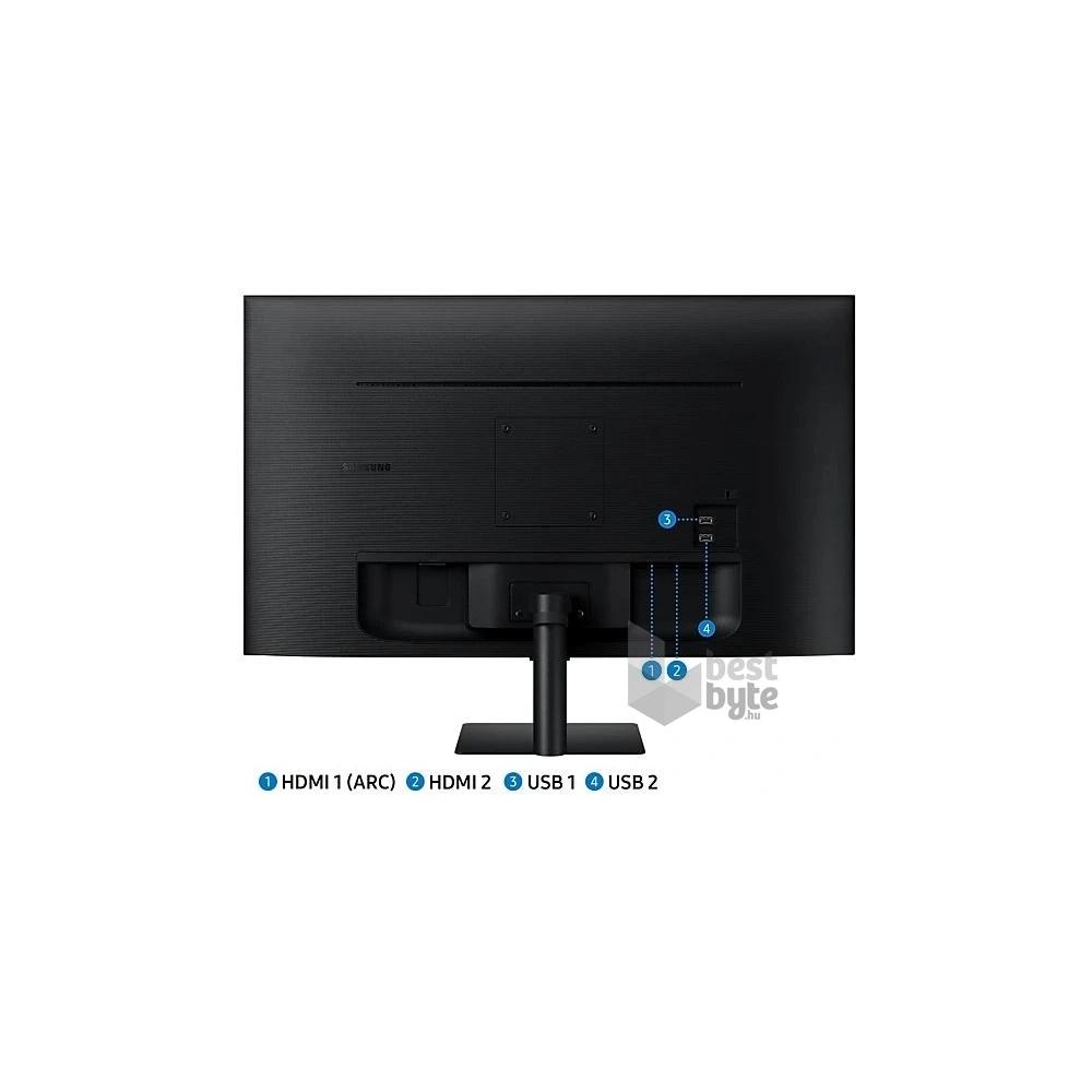 Samsung 27" M5 S27BM500EU FHD VA HDR10 fekete SMART monitor távirányítóval (Újszerű)