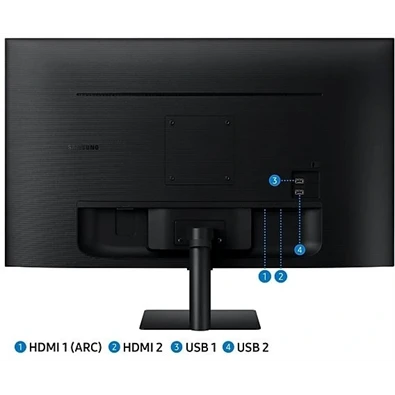 Samsung 27" M5 S27BM500EU FHD VA HDR10 fekete SMART monitor távirányítóval (Újszerű)