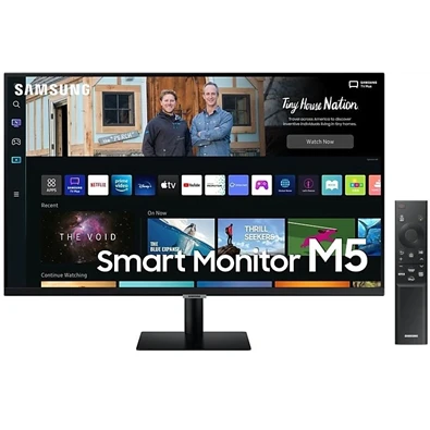 Samsung 27" M5 S27BM500EU FHD VA HDR10 fekete SMART monitor távirányítóval (Újszerű)
