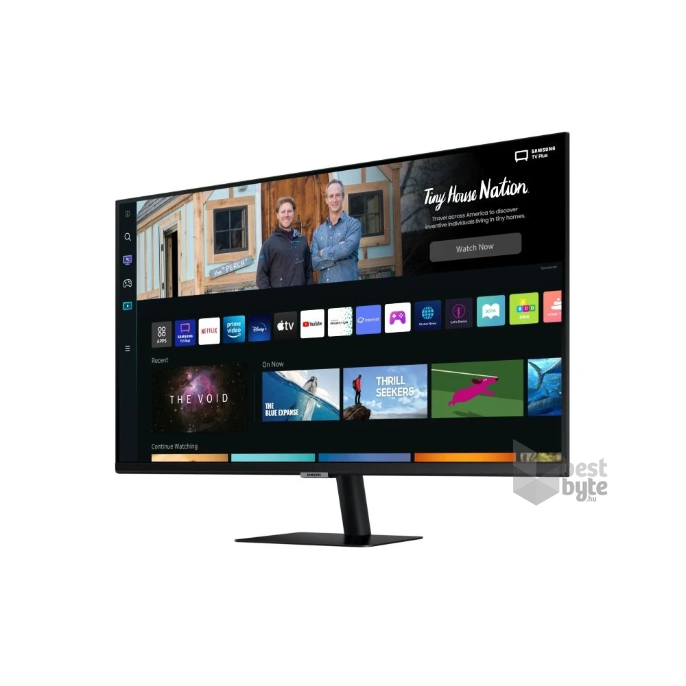 Samsung 27" M5 S27BM500EU FHD VA HDR10 fekete SMART monitor távirányítóval (Újszerű)