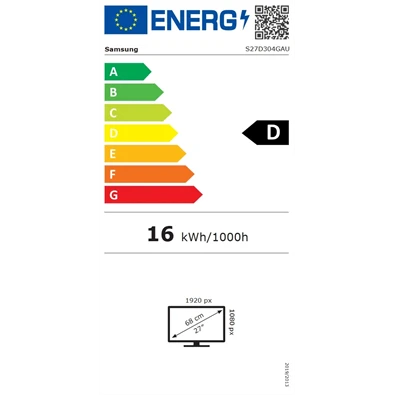 Samsung 27" S27D304GAU S3 S30GD FHD IPS 100Hz  monitor