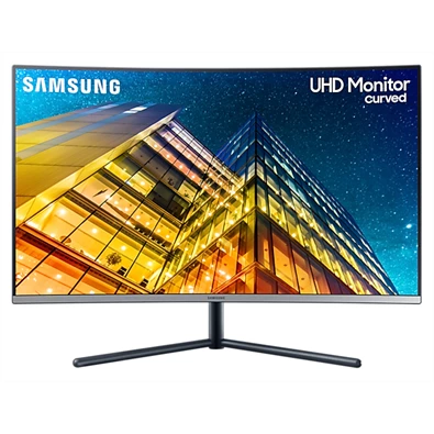 Samsung 31,5" U32R590CWR 4K UHD VA HDMI/DP kékes-sötétszürke ívelt LED monitor