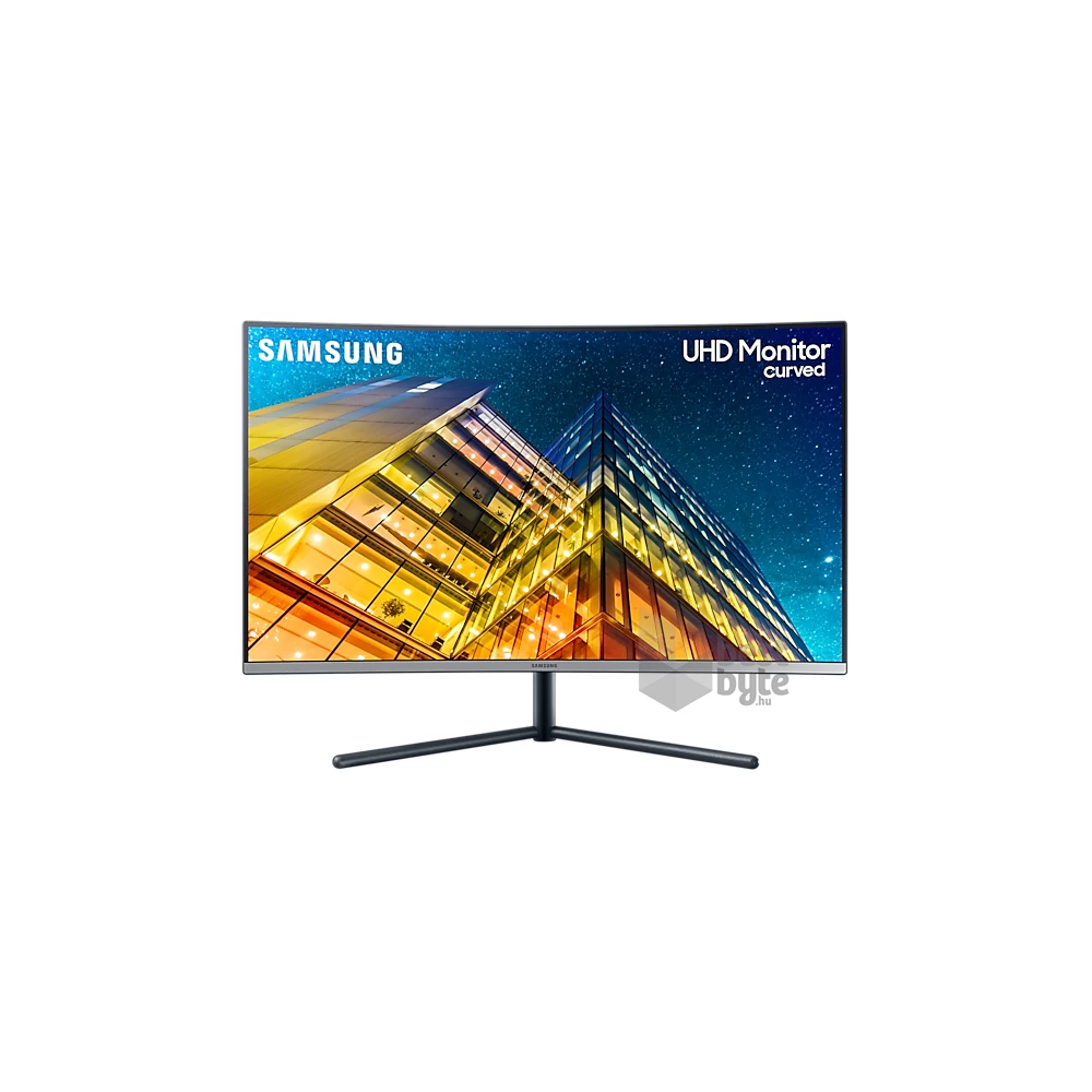 Samsung 31,5" U32R590CWR 4K UHD VA HDMI/DP kékes-sötétszürke ívelt LED monitor