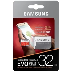 Samsung 32GB SD micro EVO Plus (SDXC Class10) (MB-MC32GA/EU) memóriakártya adapterrel