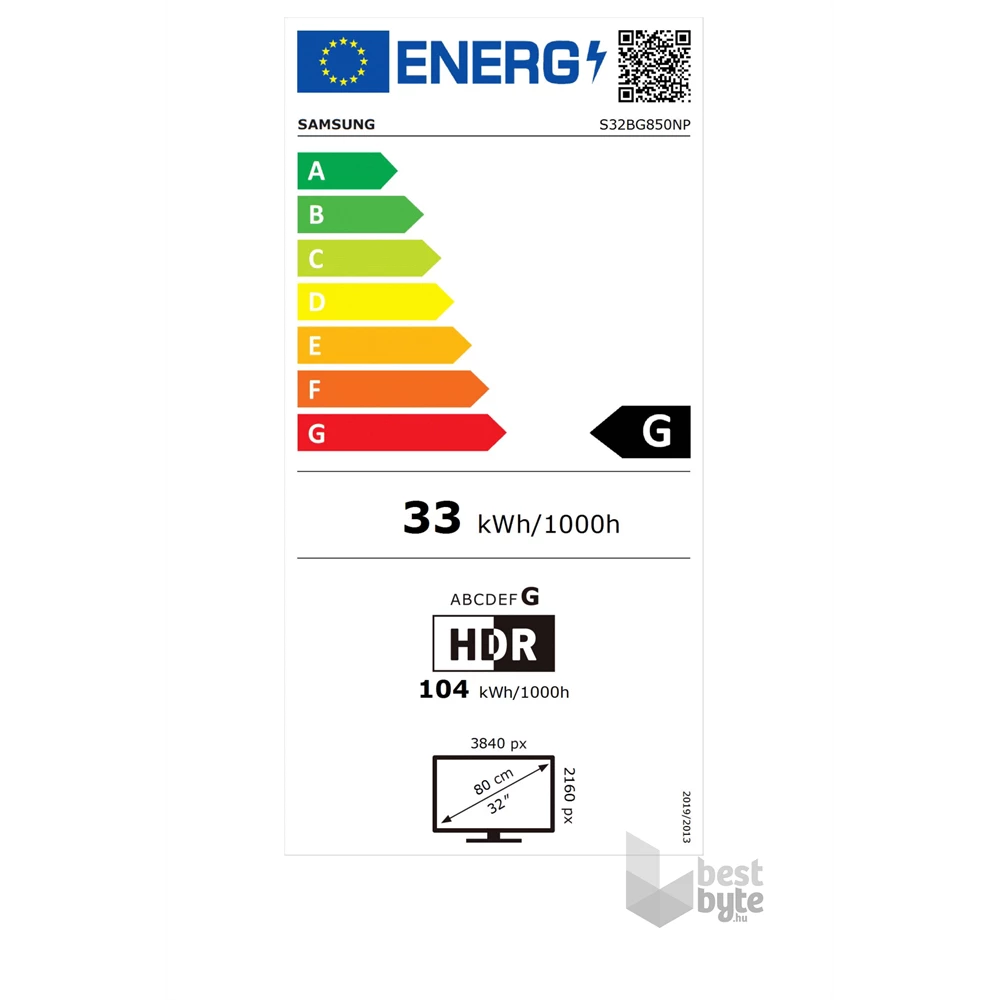 Samsung 32" LS32BG850NPXEN UHD 240Hz HDMI/DP ívelt kijelzős gamer monitor