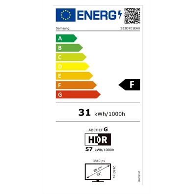 Samsung 32" LS32D701EAUXEN ViewFinity S7 4K UHD fehér monitor