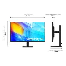 Samsung 32" LS32D800EAUXEN ViewFinity S8 S80D 4K UHD IPS DP/HDMI/USB monitor