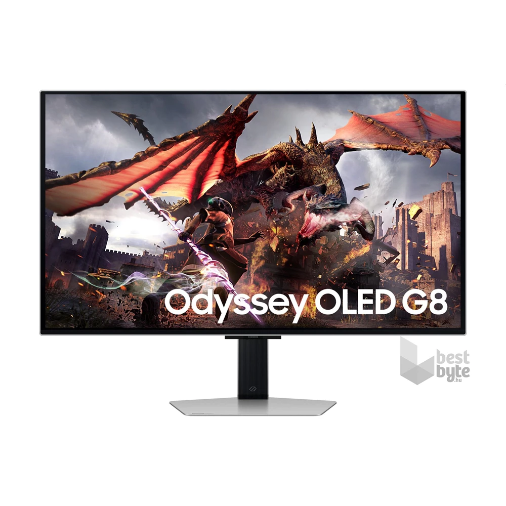 Samsung 32" LS32DG802SUXDU Odyssey G8 G80SD 4K UHD OLED 240Hz DP/HDMI/USB/Wi-Fi/Bluetooth gamer monitor
