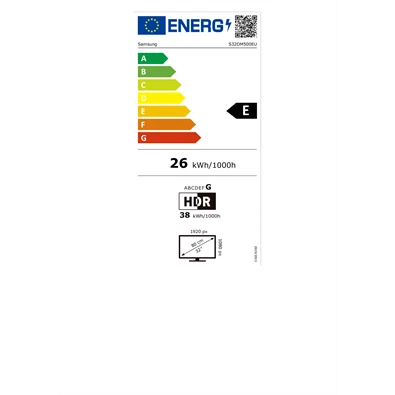 Samsung 32" LS32DM500EUXDU M5 FHD VA HDMI/USB/Wi-Fi/Bluetooth smart monitor