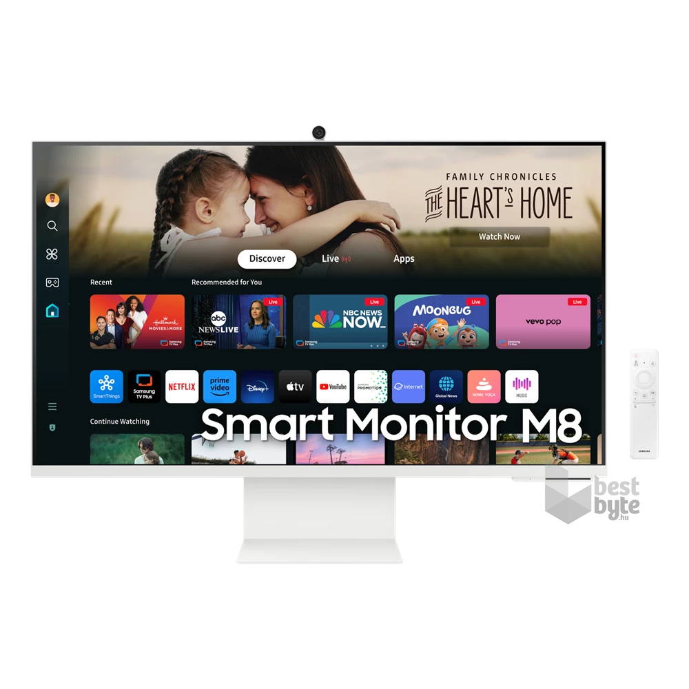 Samsung 32" LS32DM801UUXDU M8 4K UHD VA HDMI/USB/USB-C/Wi-Fi/Bluetooth smart monitor