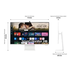 Samsung 32" LS32DM801UUXDU M8 4K UHD VA HDMI/USB/USB-C/Wi-Fi/Bluetooth smart monitor