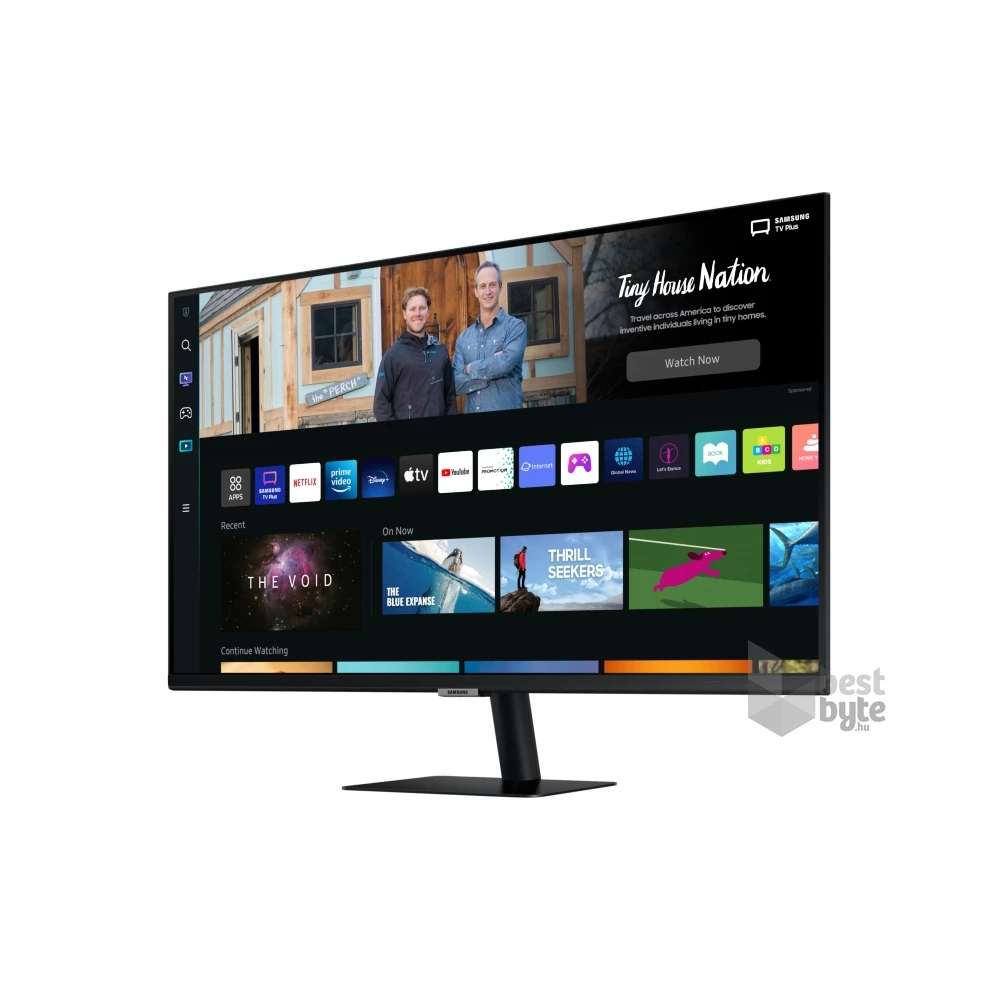 Samsung 32" M5 S32BM500EU FHD VA HDMI/USB/Bluetooth/WiFi fekete smart monitor távirányítóval