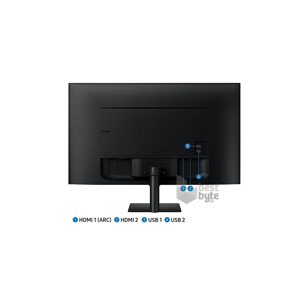 Samsung 32" M5 S32BM500EU FHD VA HDMI/USB/Bluetooth/WiFi fekete smart monitor távirányítóval
