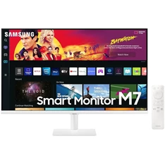 Samsung 32" M7 S32BM701UU 4K VA HDR10 fehér SMART monitor távirányítóval