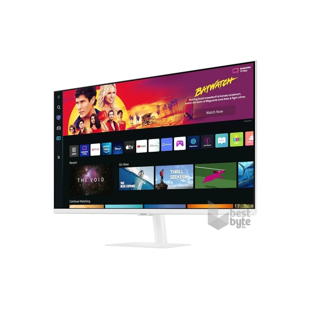 Samsung 32" M7 S32BM701UU 4K UHD VA HDMI/USB/Bluetooth/WiFi fehér smart monitor távirányítóval